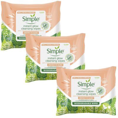 Simple - Protect 'N' Glow Instant Glow Cleansing Wipes 20 wipes