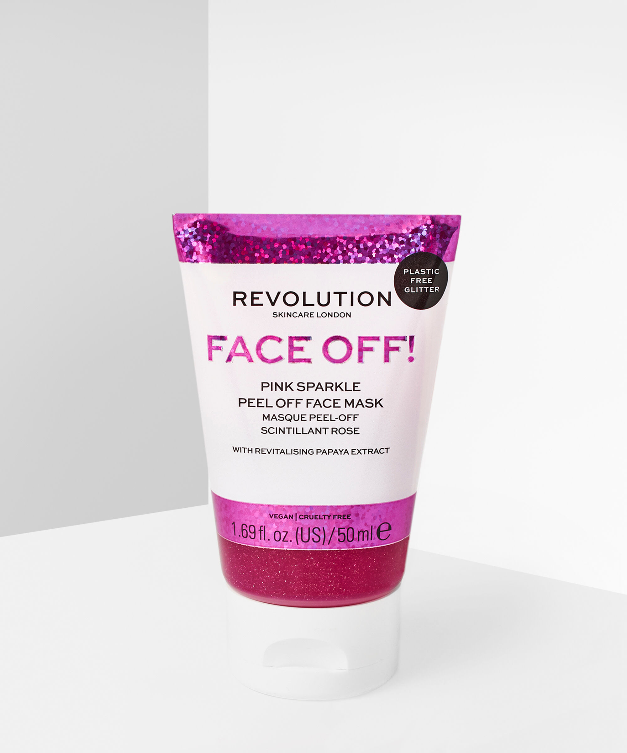 REVOLUTION SKINCARE - Face Off! Pink Sparkle Peel Off Face Mask