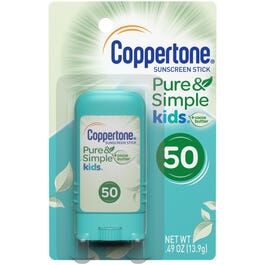 coppertone pure and simple sunscreen stick