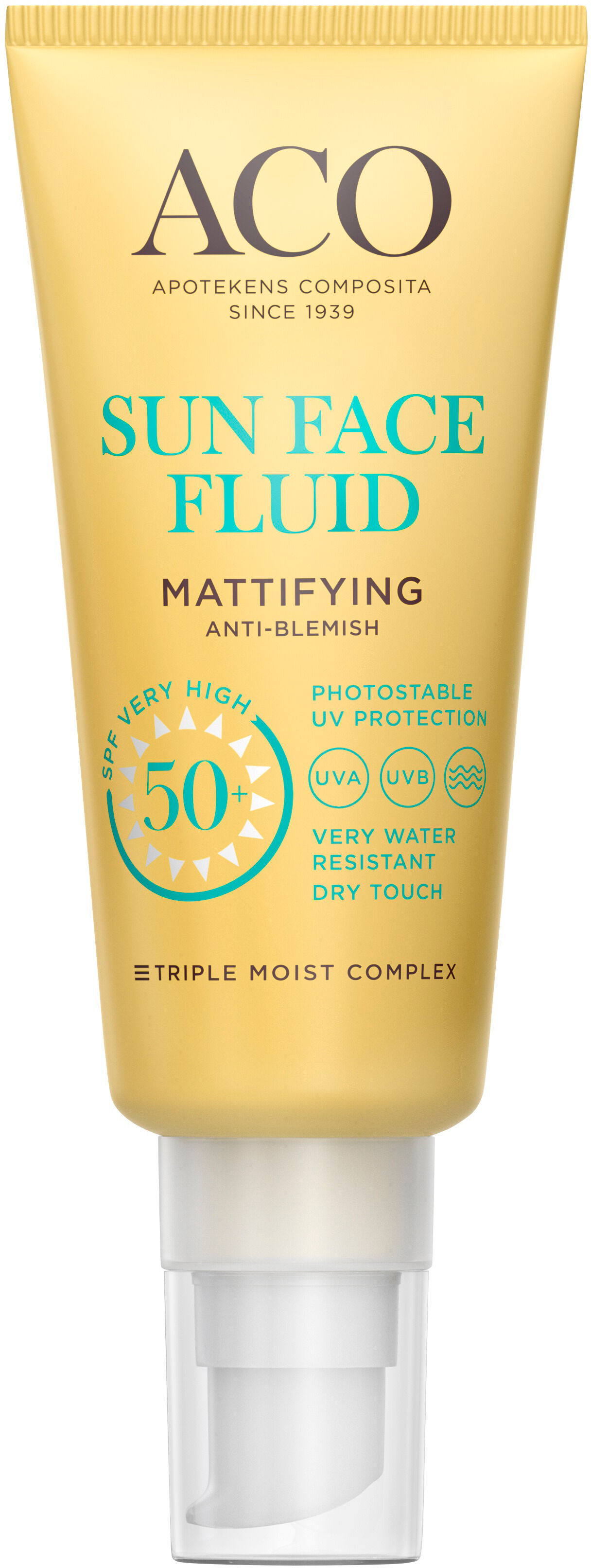 aco mattifying sun cream