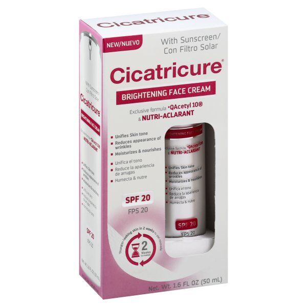 Cicatricure - Advanced Brightening Face Cream With Sunscreen Spf 20, 1. Fluid Ounce