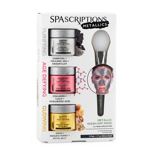 Spascriptions.com.au - PURIFYING, AGE DEFYING AND GLOWING METALLICS MASK PACK