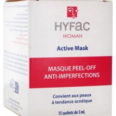 Hyfac - Woman Active Mask Anti-Blemishes Peel-Off Mask 15 Sachets