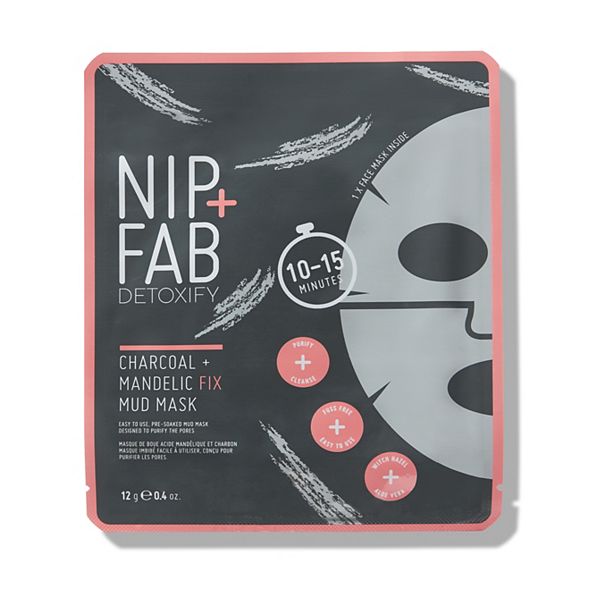 NIP+FAB - Charcoal + Mandelic acid fix mud sheet mask