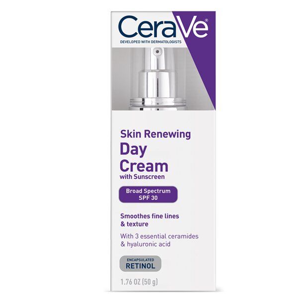 CeraVe - Skin Renewing Anti-Aging Face Cream with Retinol & Broad Spectrum Sunscreen, Fragrance Free, SPF 30