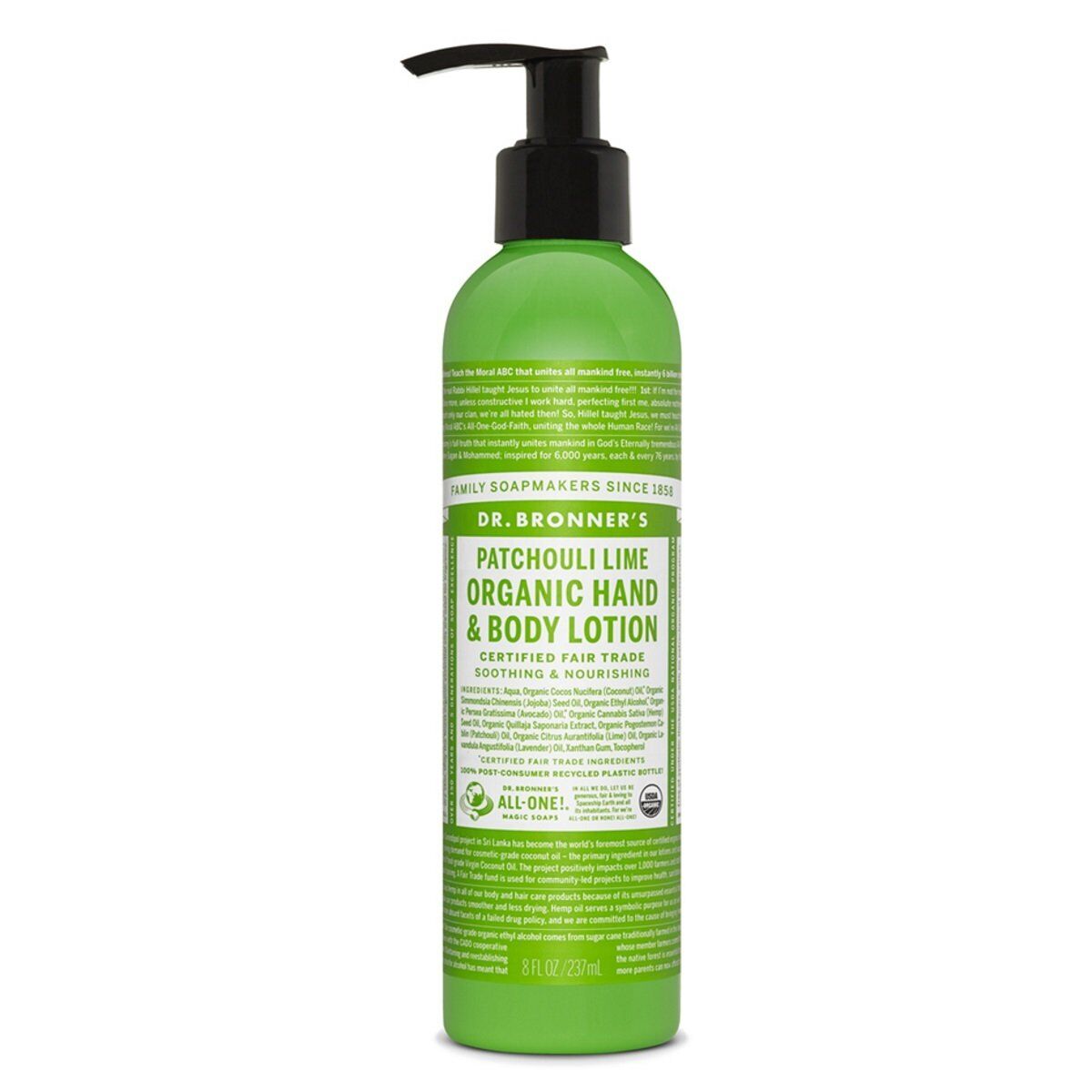 Dr. Bronner's - Patchouli Lime Organic Hand Body Lotion