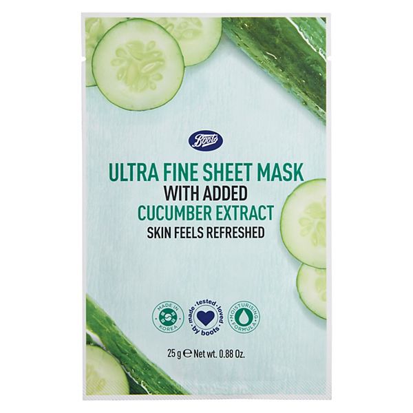 Boots - Ultra Fine Sheet Mask With Added Cucumber Extract