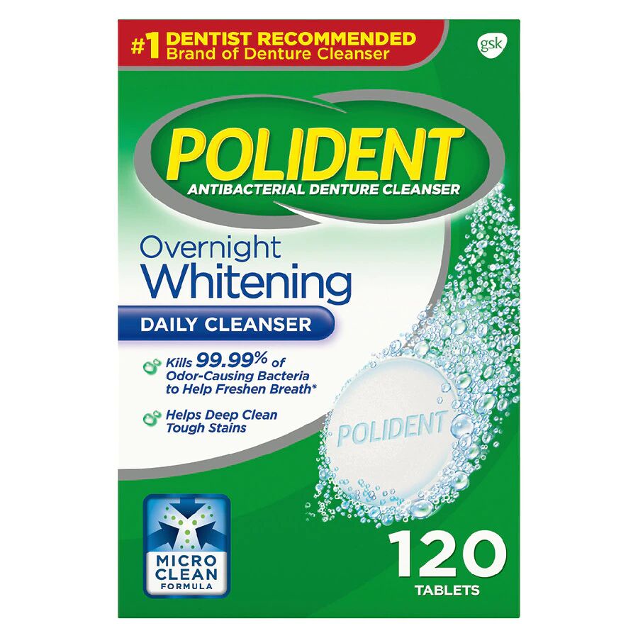 Polident - Overnight Whitening Daily Cleanser Triple Mint Freshness