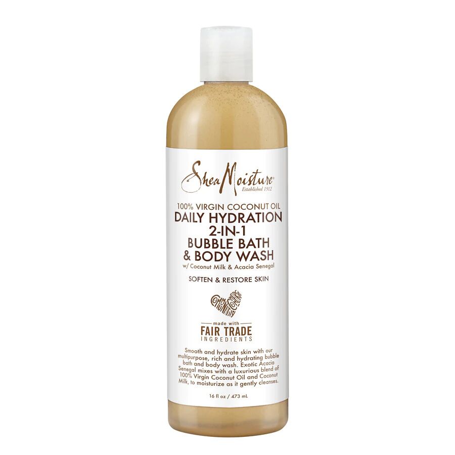 SheaMoisture - 100% Virgin Coconut Oil Daily Hydration 2 in 1 Bubble Bath and Body Wash