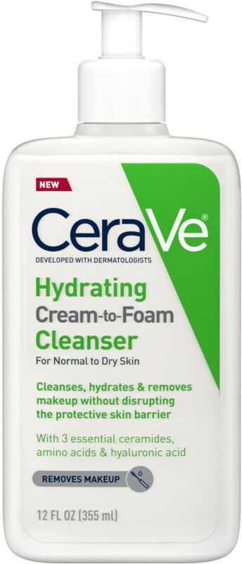 cerave hydrating to foam cleanser