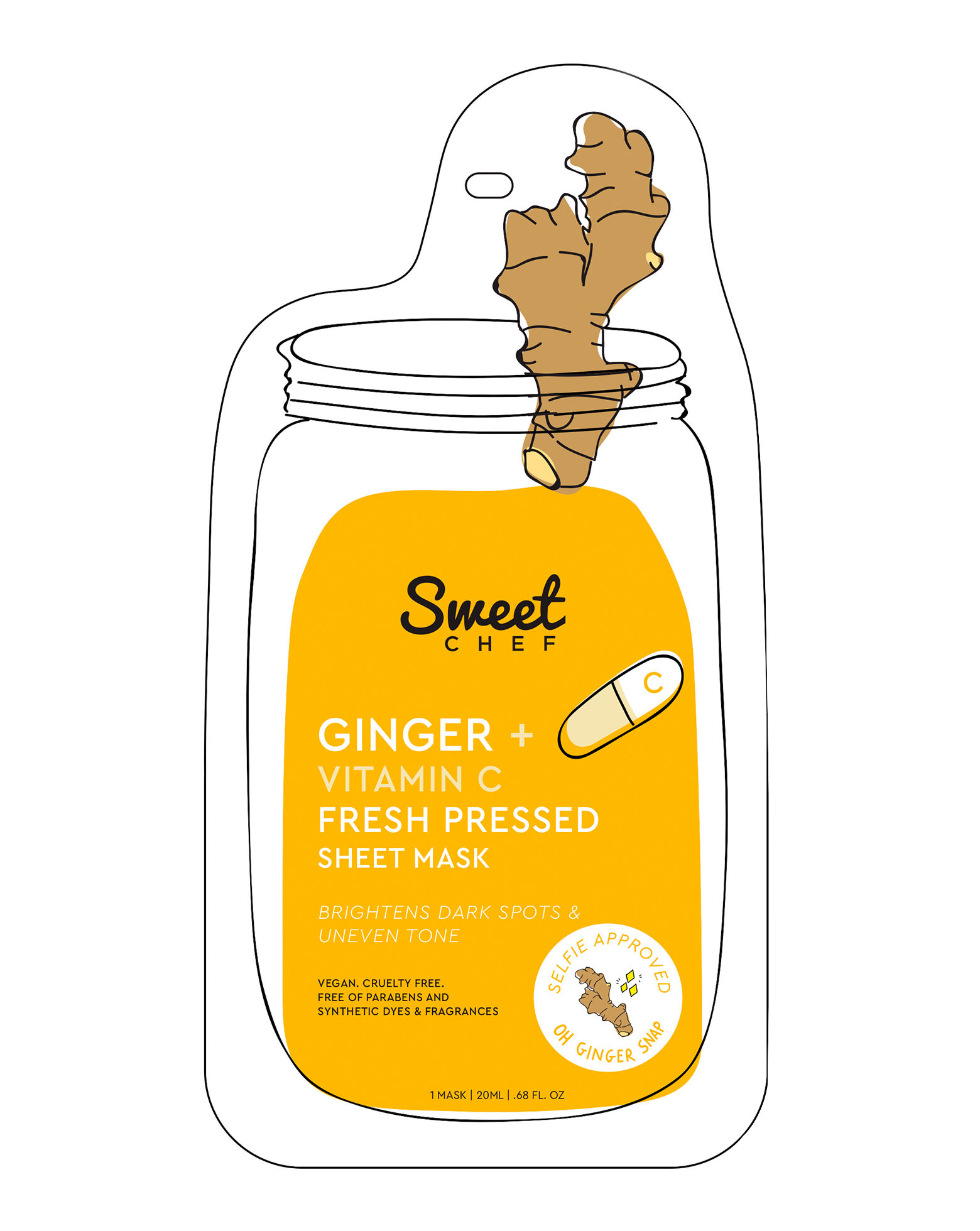 Sweet Chef - Ginger + Vitamin C Fresh Pressed Sheet Mask