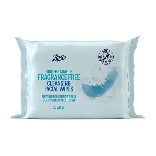 Boots - Biodegradable Fragrance Free Cleansing Wipes