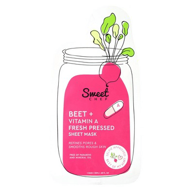 Sweet Chef - Beet Vitamin A Fresh Pressed Sheet Face Mask