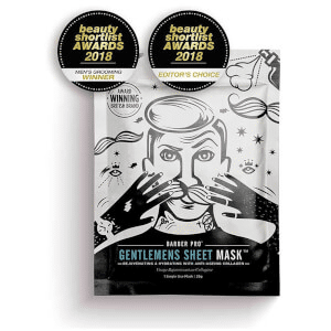 BARBER PRO - Gentlemen's Sheet Mask Rejuvenating and Hydrating with Anti-Ageing Collagen