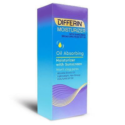 Differin - Oil Absorbing Moisturizer with Sunscreen, Broad