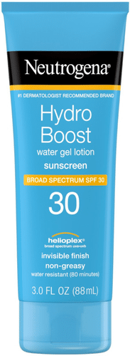 hydro boost water gel lotion sunscreen spf 30