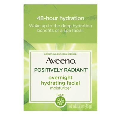 Aveeno - Active Naturals Positively Radiant Overnight Hydrating Facial Moisturizer