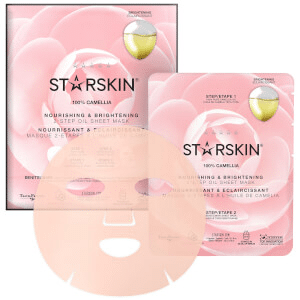 STARSKIN - 100% Camellia 2-Step Oil Sheet Mask - Nourishing and Brightening